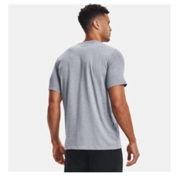 UNDER ARMOUR T-SHIRT MENS 2XL GRAYBOXED LOGO SHORT SLEEVE GRAPIC NEW - Picture 2 of 16